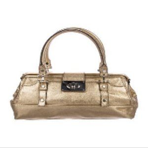 Lanvin Metallic Leather Handle Bag